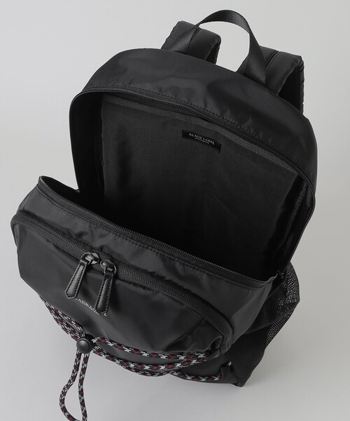BLACK LABEL CRESTBRIDGE（ブラックレーベル・クレストブリッジ）の「【WEB限定】クレストブリッジチェックドローコードコンビバックパック（バックパック/リュック・メンズ・ブラック・FREE）」の4枚目の写真