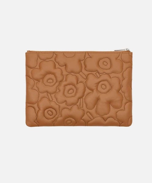 marimekko(マリメッコ)の「Unikko / Pouch Bag(ハンドバッグ・レディース・ダークパープル/ブラウン・FREE)」の2枚目の写真