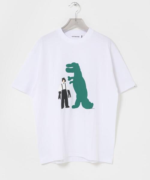cotton pan(コットンパン)の「COTTON PAN エドワード(Tシャツ/カットソー・メンズ・ホワイト/ブラック・SMALL/MEDIUM/LARGE)」の2枚目の写真