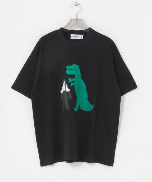 cotton pan(コットンパン)の「COTTON PAN エドワード(Tシャツ/カットソー・メンズ・ホワイト/ブラック・SMALL/MEDIUM/LARGE)」の1枚目の写真