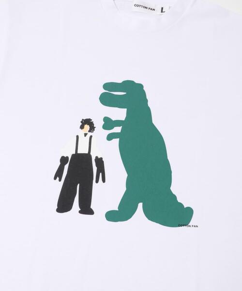 cotton pan(コットンパン)の「COTTON PAN エドワード(Tシャツ/カットソー・メンズ・ホワイト/ブラック・SMALL/MEDIUM/LARGE)」の4枚目の写真