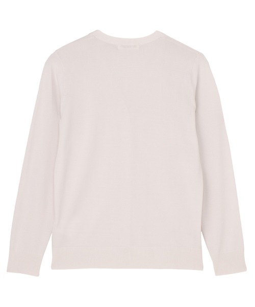 TOKYO SHIRTS(トウキョウシャツ)の「ドライレーヨン 長袖 Vネック カーディガン(カーディガン/ボレロ・レディース・ブルー/ベージュ/ネイビー・M/L/LL)」の5枚目の写真