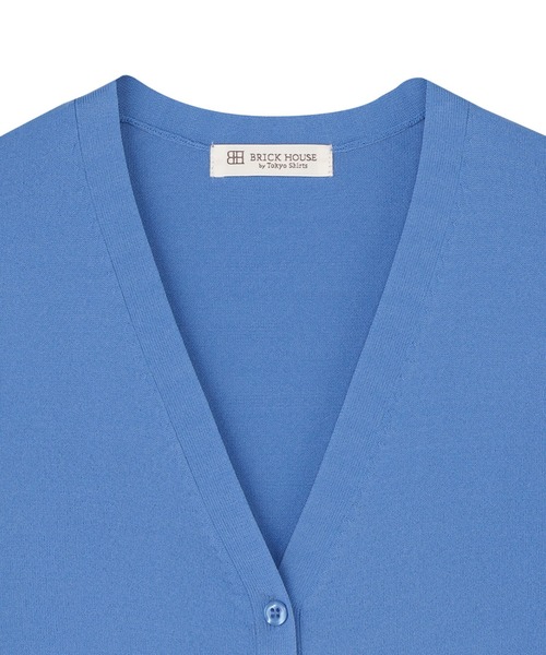 TOKYO SHIRTS(トウキョウシャツ)の「ドライレーヨン 長袖 Vネック カーディガン(カーディガン/ボレロ・レディース・ブルー/ベージュ/ネイビー・M/L/LL)」の16枚目の写真