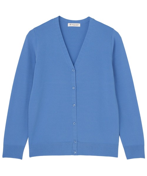 TOKYO SHIRTS(トウキョウシャツ)の「ドライレーヨン 長袖 Vネック カーディガン(カーディガン/ボレロ・レディース・ブルー/ベージュ/ネイビー・M/L/LL)」の14枚目の写真
