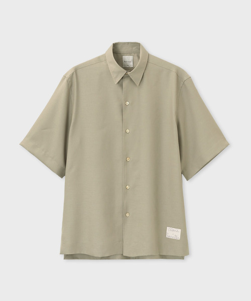 Paul Smith(ポールスミス)の「"Cropped Logo" ソリッド 半袖シャツ / 263317 427B(シャツ/ブラウス・メンズ・チャコールグレー/グレー/ベージュ・SMALL/X-LARGE/LARGE/MEDIUM)」の3枚目の写真