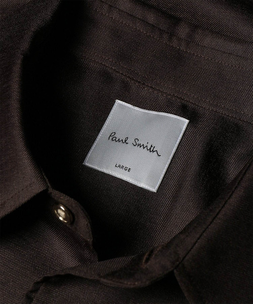 Paul Smith(ポールスミス)の「"Cropped Logo" ソリッド 半袖シャツ / 263317 427B(シャツ/ブラウス・メンズ・チャコールグレー/グレー/ベージュ・SMALL/X-LARGE/LARGE/MEDIUM)」の16枚目の写真