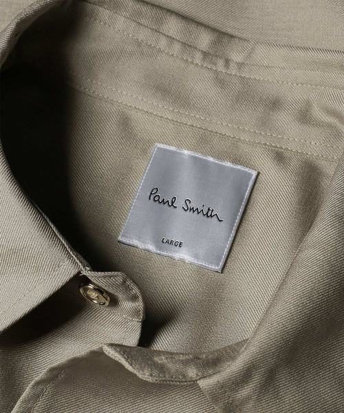 Paul Smith(ポールスミス)の「"Cropped Logo" ソリッド 半袖シャツ / 263317 427B(シャツ/ブラウス・メンズ・チャコールグレー/グレー/ベージュ・SMALL/X-LARGE/LARGE/MEDIUM)」の7枚目の写真