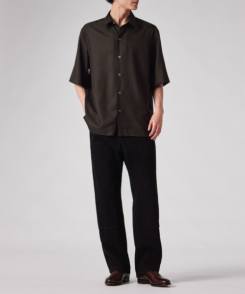 Paul Smith(ポールスミス)の「"Cropped Logo" ソリッド 半袖シャツ / 263317 427B(シャツ/ブラウス・メンズ・チャコールグレー/グレー/ベージュ・SMALL/X-LARGE/LARGE/MEDIUM)」の20枚目の写真