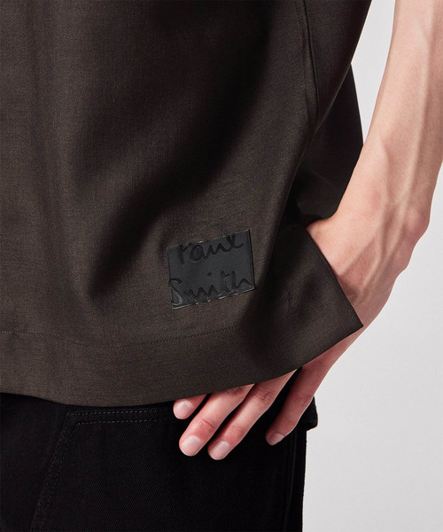 Paul Smith(ポールスミス)の「"Cropped Logo" ソリッド 半袖シャツ / 263317 427B(シャツ/ブラウス・メンズ・チャコールグレー/グレー/ベージュ・SMALL/X-LARGE/LARGE/MEDIUM)」の18枚目の写真