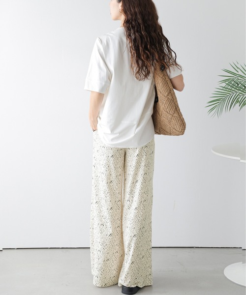 SUGAR BISKET(シュガービスケット)の「ニュアンスプリント イージーパンツ(その他パンツ・レディース・グレー/アイボリー/ベージュ・L/M)」の6枚目の写真