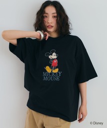 【Disney/ディズニー】Mickey Mouse / ミッキーマウス半袖Tシャツ / Over Harf Sleeve T-shirt《UNISEX》