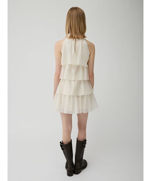LILY BROWN(リリーブラウン)の「アメスリティアードワンピース(スカート・レディース・モカ/ライトブルー/アイボリー・F)」の12枚目の写真