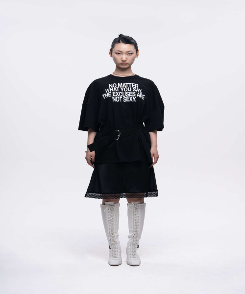 DEPC(デプク)の「LETTERING BOXY FIT T-SHIRT - BLACK(Tシャツ/カットソー・レディース・その他・FREE)」の1枚目の写真