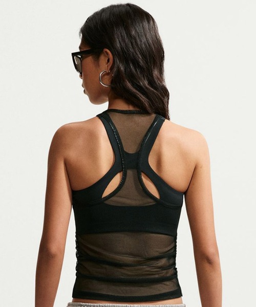 NIKE（ナイキ）の「NIKE AS W NK STREET GFX SHEER TANK / ナイキ ウィメンズ ストリート GFX シアー タンク 【SP】（タンクトップ・レディース・ホワイト/ブラック・S/L/M）」の10枚目の写真