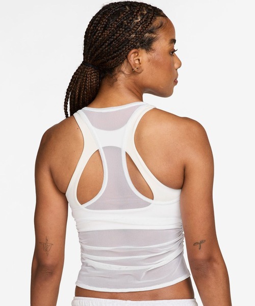 NIKE（ナイキ）の「NIKE AS W NK STREET GFX SHEER TANK / ナイキ ウィメンズ ストリート GFX シアー タンク 【SP】（タンクトップ・レディース・ホワイト/ブラック・S/L/M）」の16枚目の写真