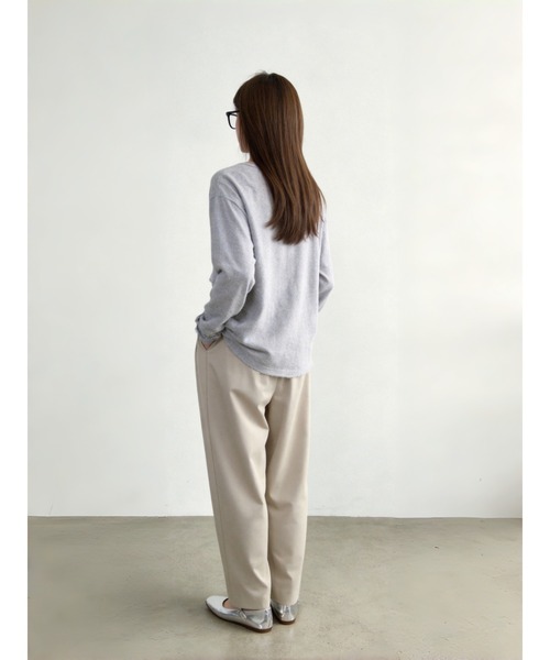 Sew loop(ソーループ)の「カーブルーズスラックスパンツ(スラックス・レディース・ブラック/チャコールグレー/グレイッシュベージュ/ライトグレー・MEDIUM/LARGE)」の22枚目の写真