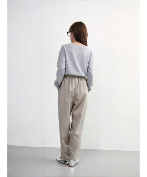 Sew loop(ソーループ)の「カーブルーズスラックスパンツ(スラックス・レディース・ブラック/チャコールグレー/グレイッシュベージュ/ライトグレー・MEDIUM/LARGE)」の21枚目の写真