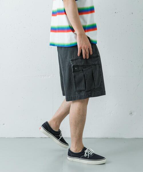 LOTTO(ロット)の「LOTTO DENIM CARGO SHORTS(その他パンツ・メンズ・インディゴブルー/ブラック・LARGE/MEDIUM/X-LARGE)」の2枚目の写真