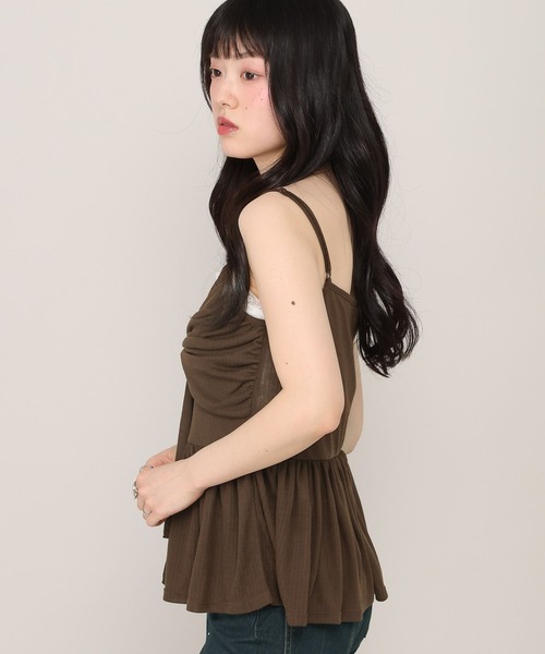 Heather(ヘザー)の「リボンカットキャミソール/カーディガン2P 1045821(アンサンブル・レディース・アイボリー/ブラウン/ピンク・FREE)」の14枚目の写真