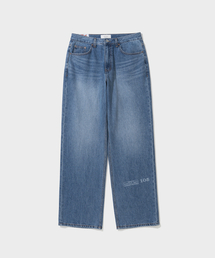 SHIRTER（シャーター）の「TJS PRINTED DENIM PANTS (INDIGO BLUE)（デニムパンツ）」