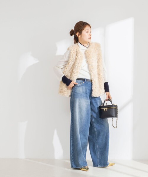 NOLLEY’S(ノーリーズ)の「【HELEN MOORE】ファージレ(ブルゾン・レディース・ベージュ/チャコールグレー・FREE)」の17枚目の写真