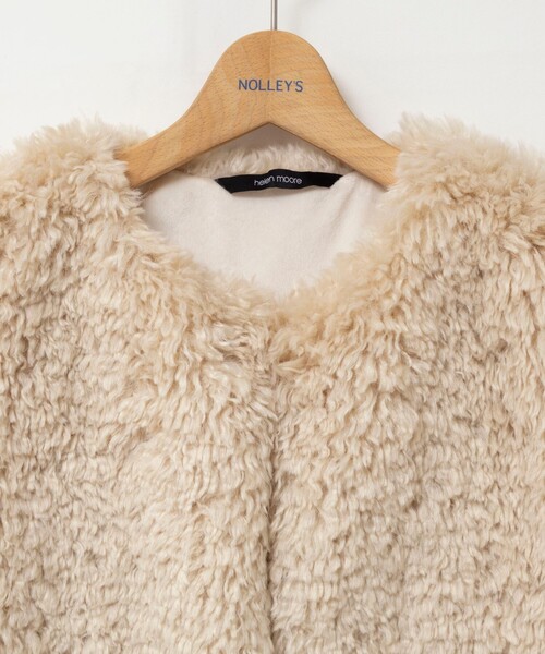 NOLLEY’S(ノーリーズ)の「【HELEN MOORE】ファージレ(ブルゾン・レディース・ベージュ/チャコールグレー・FREE)」の11枚目の写真