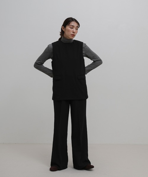 select MOCA(セレクトモカ)の「ツイルタックイージーパンツ【セットアップ対応】(その他パンツ・レディース・ブラウン/ブラック・LARGE/MEDIUM)」の15枚目の写真