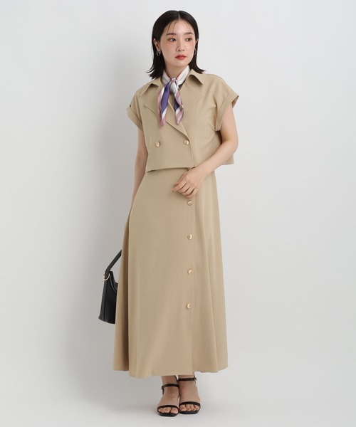 Andemiu(アンデミュウ)の「ジャケット・ワンピースセット/トレンチ風ワンピース/1043569(ワンピース・レディース・ベージュ/ブラウン/グレー・FREE)」の16枚目の写真