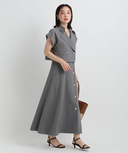 Andemiu(アンデミュウ)の「ジャケット・ワンピースセット/トレンチ風ワンピース/1043569(ワンピース・レディース・ベージュ/ブラウン/グレー・FREE)」の19枚目の写真