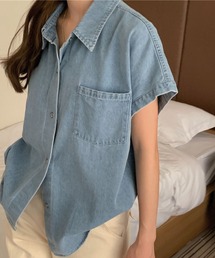 ルーズシルエットデニムシャツ