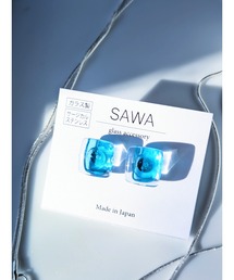 【sawa】スクエア２色ピアス(MA)