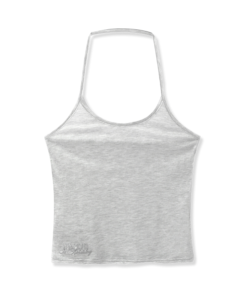 Vivacious（ビバシャス）の「ブリンシースルーホルターネックスリーブレス_6カラー（Tシャツ/カットソー・レディース・チャコールグレー/ブラック/ブルー/アイボリー/ミント/PINK・SMALL/MEDIUM）」の15枚目の写真