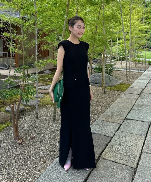 ANDRESD(アンドレスド)の「バックオープンフロームドレス / Back Open Form Dress(ドレス・レディース・ブラック/キャメル・S/M/L)」の13枚目の写真