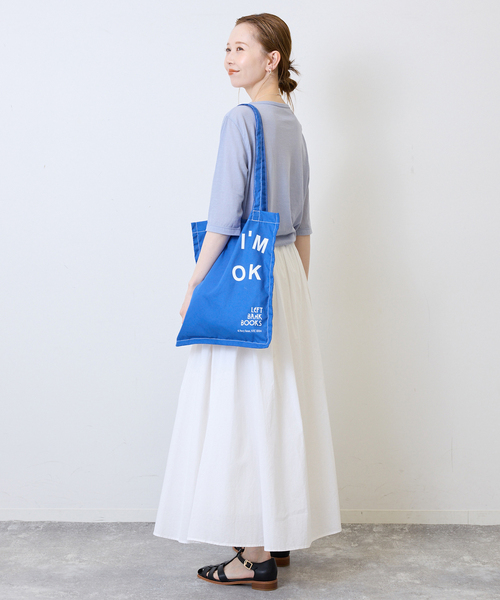 SLOBE IENA（スローブイエナ）の「Left Bank Books SLOBE別注 BOOKトートバッグ（トートバッグ・レディース・ネイビー/ホワイト/ピンク/ブルー/サックスブルー・FREE）」の16枚目の写真