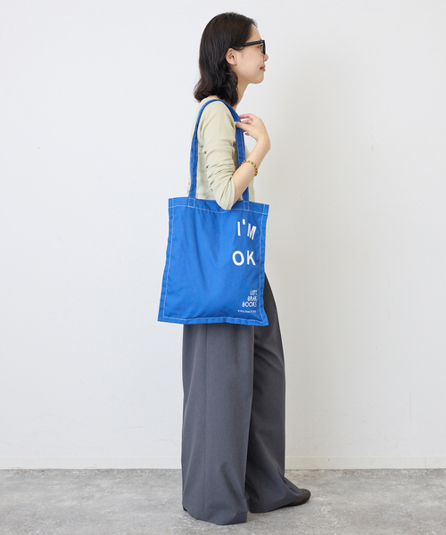 SLOBE IENA（スローブイエナ）の「Left Bank Books SLOBE別注 BOOKトートバッグ（トートバッグ・レディース・ネイビー/ホワイト/ピンク/ブルー/サックスブルー・FREE）」の19枚目の写真