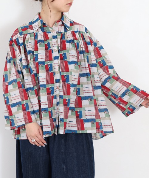 KILKI（キルキー）の「kilki オーバーサイズブラウス　ペインター 長袖（シャツ/ブラウス・レディース・レッド系その他/グリーン系その他・FREE）」の15枚目の写真