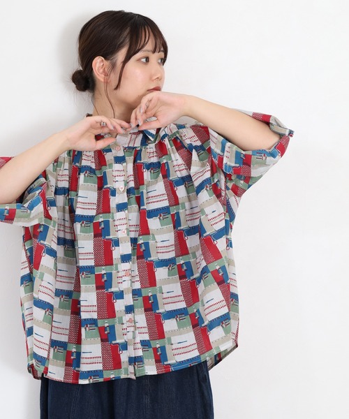 KILKI（キルキー）の「kilki オーバーサイズブラウス　ペインター 長袖（シャツ/ブラウス・レディース・レッド系その他/グリーン系その他・FREE）」の9枚目の写真