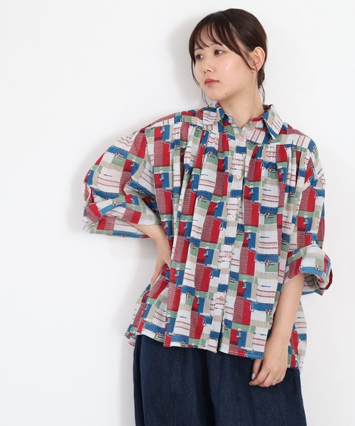 KILKI（キルキー）の「kilki オーバーサイズブラウス　ペインター 長袖（シャツ/ブラウス・レディース・レッド系その他/グリーン系その他・FREE）」の10枚目の写真