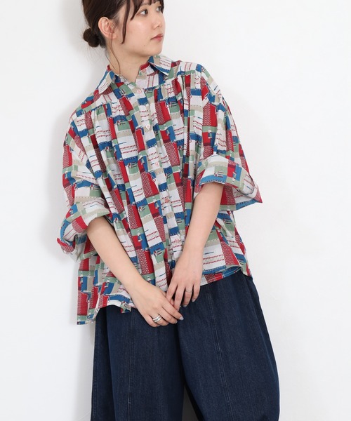KILKI（キルキー）の「kilki オーバーサイズブラウス　ペインター 長袖（シャツ/ブラウス・レディース・レッド系その他/グリーン系その他・FREE）」の11枚目の写真