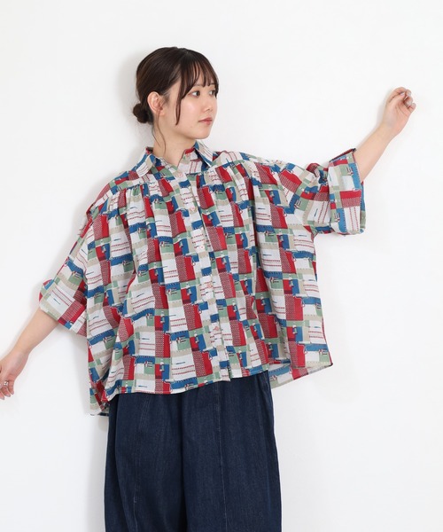 KILKI（キルキー）の「kilki オーバーサイズブラウス　ペインター 長袖（シャツ/ブラウス・レディース・レッド系その他/グリーン系その他・FREE）」の12枚目の写真