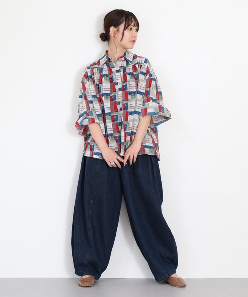 KILKI（キルキー）の「kilki オーバーサイズブラウス　ペインター 長袖（シャツ/ブラウス・レディース・レッド系その他/グリーン系その他・FREE）」の13枚目の写真