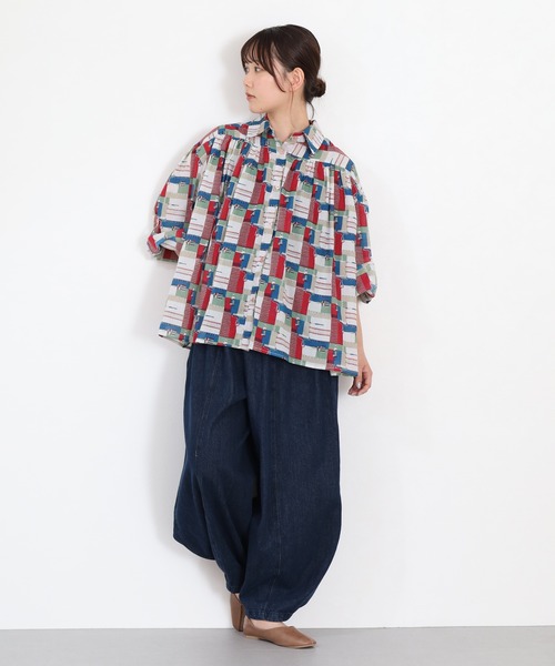 KILKI（キルキー）の「kilki オーバーサイズブラウス　ペインター 長袖（シャツ/ブラウス・レディース・レッド系その他/グリーン系その他・FREE）」の14枚目の写真
