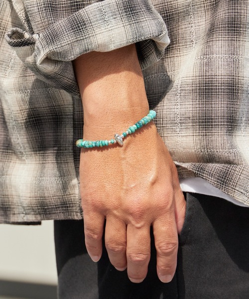 ROOPTOKYO(ループトウキョウ)の「SunKu/サンク BEADS HOOK BRACELET ビーズ フック ブレスレット ターコイズ オニキス メンズ レディース 2026年 夏 夏服(ブレスレット・メンズ・ターコイズブルー/ブラック系その他・FREE)」の10枚目の写真