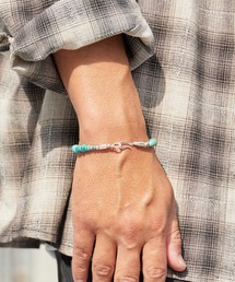 SunKu（サンク）の「SunKu/サンク BEADS HOOK BRACELET ビーズ フック ブレスレット ターコイズ オニキス メンズ レディース 2026年 夏 夏服（ブレスレット）」