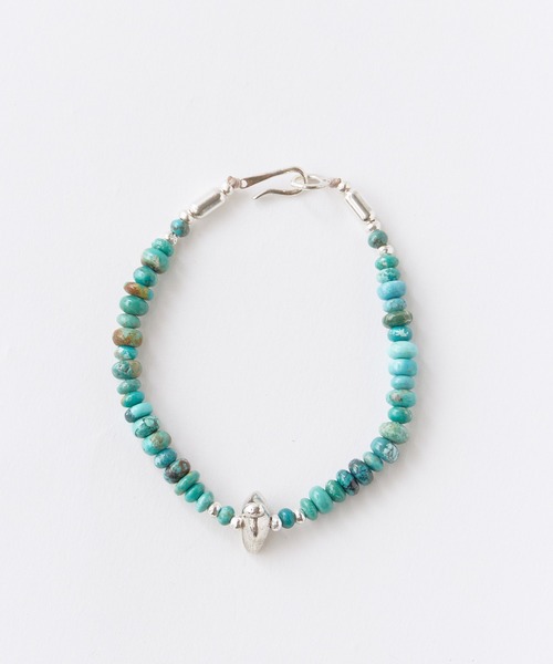 ROOPTOKYO(ループトウキョウ)の「SunKu/サンク BEADS HOOK BRACELET ビーズ フック ブレスレット ターコイズ オニキス メンズ レディース 2026年 夏 夏服(ブレスレット・メンズ・ターコイズブルー/ブラック系その他・FREE)」の9枚目の写真