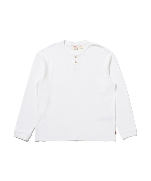 Levi's（リーバイス）の「Levi's/リーバイス リラックス ロングスリーブ ヘンリーTシャツ（Tシャツ/カットソー・メンズ・ホワイト・XL/S/L）」の4枚目の写真