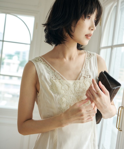 anuans(アニュアンス)の「レースディティールワンピース(ワンピース・レディース・ブラック/ホワイト系その他・SMALL/MEDIUM)」の19枚目の写真