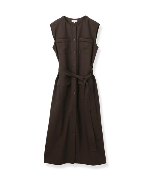 DRESSTERIOR(ドレステリア)の「【ウォッシャブル】ツイードライクワンピース(ワンピース・レディース・ブラウン系その他/ダークグレー・34/38/36)」の6枚目の写真