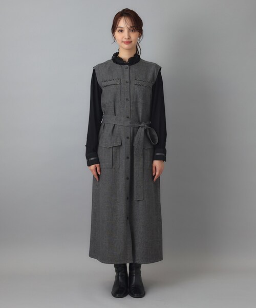 DRESSTERIOR(ドレステリア)の「【ウォッシャブル】ツイードライクワンピース(ワンピース・レディース・ブラウン系その他/ダークグレー・34/38/36)」の17枚目の写真