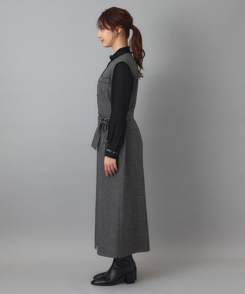 DRESSTERIOR(ドレステリア)の「【ウォッシャブル】ツイードライクワンピース(ワンピース・レディース・ブラウン系その他/ダークグレー・34/38/36)」の18枚目の写真